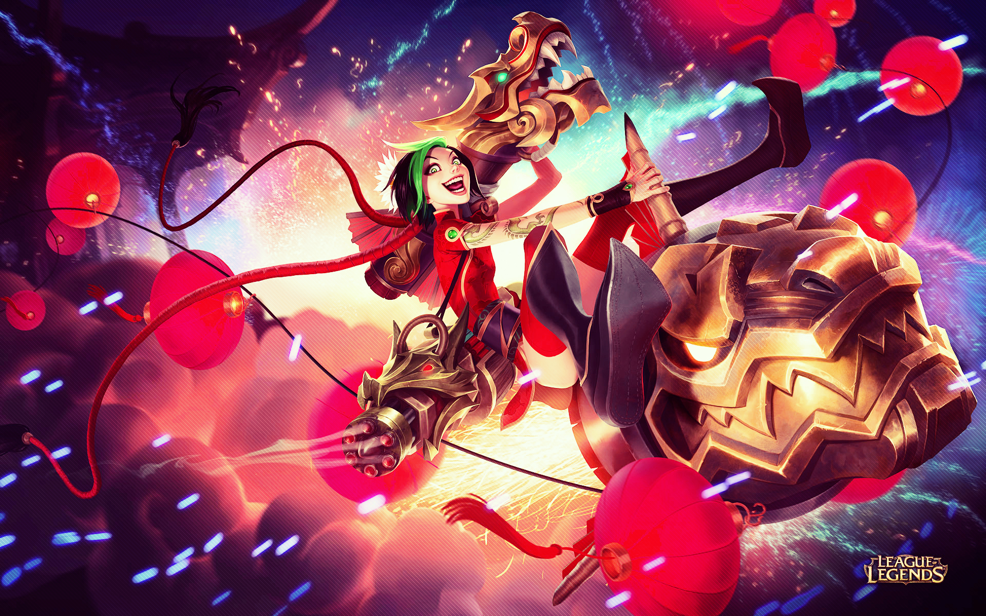 Firecracker Jinx League of Legends Paint, Legends, League, Jinx